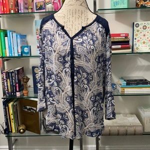 Lucky Brand Large 3/4 Sleeve Top